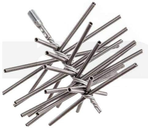 BSD Shornstein Reinigung Federbürste, Kaminbesen, Schornsteinbesen - M12 Gewinde - 160mm
