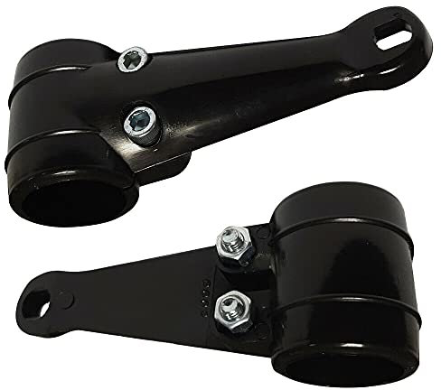 cyclingcolors 2x Soporte de montaje de faros motocicleta moto ciclomotore abrazadera lámpara, 26-32mm x 125mm