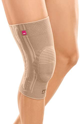 medi Genumedi Kniebandage - Extraweit - Größe: 7 - Mit angenehmen Patellaring - Farbe: Sand - Zur Stabilisierung des Kniegelenks
