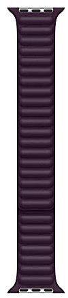 Apple Watch Correa de eslabones de piel Cereza oscuro (41 mm) - Talla M/L