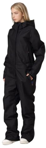 HOTIAN Combinaison de ski une pièce pour homme et femme, Résistante à la Chaude Outdoor Veste Imperméable,pour Randonnée Voyage Snowboard