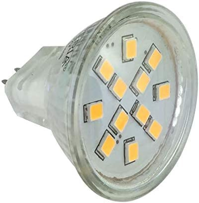 VBLED© LED Leuchtmittel - MR11/ GU4-2W - Dimmbar - 12V AC/DC - 210 Lumen - Warmweiß 3000K