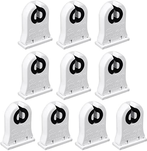 XYWHPGV 10 pièces T8/T12 support de lumière fluorescente Base G13 non shuntée prise de lampe à tombale AC 500 V 2A pour Tube fluorescent à LED(cd83a 498a4 f8acb 217dd 922d9 c3019