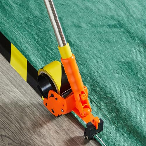 Machine d'application de ruban masquage, distributeur ruban application rapide machine manuelle d'autocollants pour marquage au sol du bureau domicile, protection de décoration
