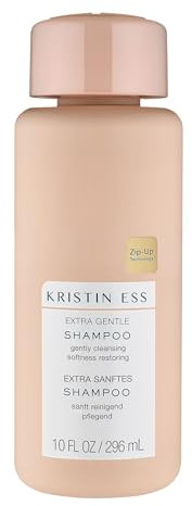 Kristin Ess | Shampoo Extra Gentle | Hochwertiges, sanftes Haarshampoo Damen, pflegt & beruhigt die Kopfhaut | Haarpflege für tägliche Anwendung | Vegan, ohne Sulfate, Parabene & Silikone | 296 ml