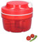ANBOO Zwiebelschneider, Rot Zwiebel Zerkleinerer manuell mit Kabelzug, Küche, Haushalt, Gemüsezerkleinerer, Multifunktionszerkleinerer, manuell, Zwiebel, Knoblauch, Gemüse, Fleischwolf