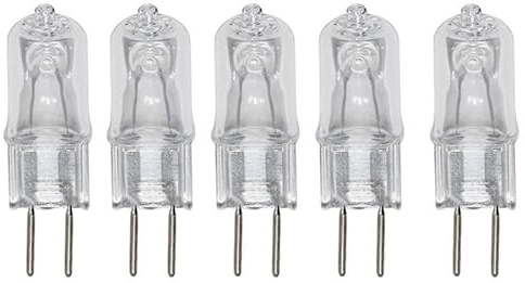 JZLBBC Transparente Ampoule Halogène G5.3 220V 35W Dimmable Blanc Chaud G5.3 Ampoule De Travail Mécanique,20W,5Pc