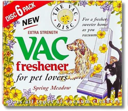 UTIZ Vac Vacuum Cleaner Freshener Spring Meadow Pack of 1 Hoover Disc Air Freshener for Pets fits All Vacuum Cleaners (6 Disc)