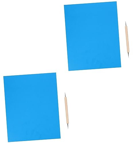 HAPINARY 20stücke Wasserlösliches Transferpapier Für Kreuzstich Mit Prägungsstift Blaues Durchschreibpapier Für Handarbeiten Musterübertragung Und Kreative Projekte