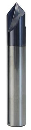 1pc Fasenfräser 60 90 120 Grad Hartmetall Fasenfräser Entgraten Kanten Fräser 3 Flöten CNC Schaftfräser(12xD12x75Lx90d)