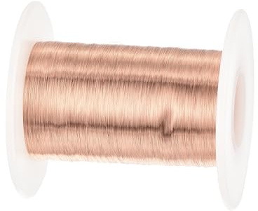 sourcing map Alambre magnético de 0,08 mm, alambre de cobre esmaltado de 2200 m, alambre de bobinado magnético esmaltado, 100 g, 155C para transformadores inductores