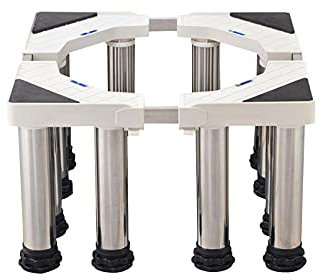 Soporte de base para lavadora, antivibración, longitud ajustable, 42 x 68 cm, capacidad de carga de 300 kg, para refrigerador, lavadora, secadora, contenedor de plantas, soporte de pedestal (8 patas)