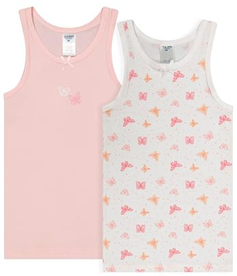 SALT AND PEPPER BY KIDS PARK flicka singlet set om 2 med fjärilsmotiv underkläder, multi, 140/146 pack, MULTI, 140-146