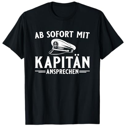 Herren Bootsführerschein bestanden Motorboot Kapitän T-Shirt