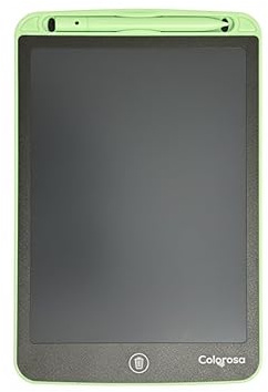 Lavagnetta LCD Cancellabile Bambini Colorosa 10 - Tavoletta Grafica Magic Tablet con Penna Inclusa (Verde)