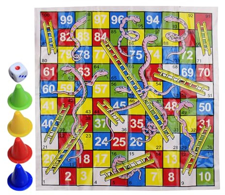 Juego de la Serpiente,Tablero Plegable para Viajar | Portátil para Fiestas Familiares y Niños