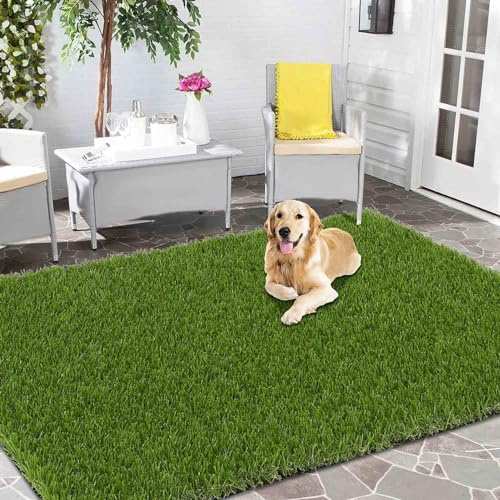 Rouleau de gazon artificiel de 5 m x 2 m | Hauteur des poils de 30 mm | Fausse gazon haute densité | Gazon synthétique durable pour jardin et paysage