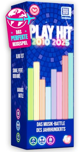 ATM Gaming - PlayHit Gesellschaftsspiel – Das Musikquiz der 2010er bis Heute – Party- und Kartenspiel für Erwachsene und Familien – für 2 bis 10 Spieler ab 16 Jahren
