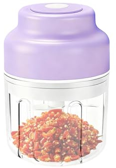 Zwiebel Hacker,Klein 320ml Kabellos USB-Aufladbar Küchengerät,Zwiebelschneider Würfeler | Für Gewürze Hauskochen Grillen Restaurant Backen Outdoor Camping Party Vorbereitung