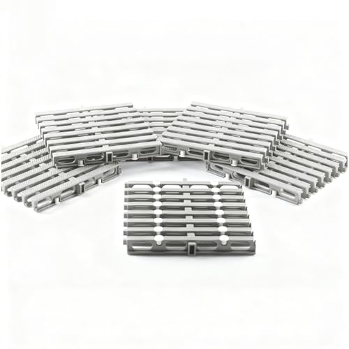 Dalles Sol Antidérapantes Emboîtables Facile à Nettoyer Caillebotis Douche Tapis Drainage D'épissure Balcon avec Coin Buanderie(36pieces)