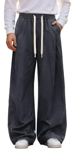 Pantaloni Casual da Uomo a Gamba Dritta, vestibilità Rilassata, per la Primavera e l'autunno