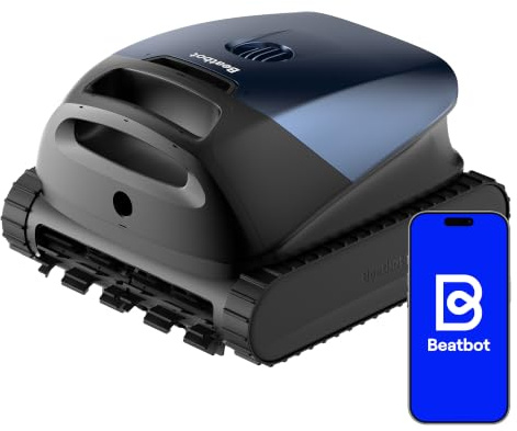 Beatbot Sora 10 Robot Piscine sans Fil,25700 LPH,Capacité du Filtre 5L,Bleu | Fond/Parois/Ligne d'Eau/Plages Immergées,Stationnement Intelligent,300 Min/300m²