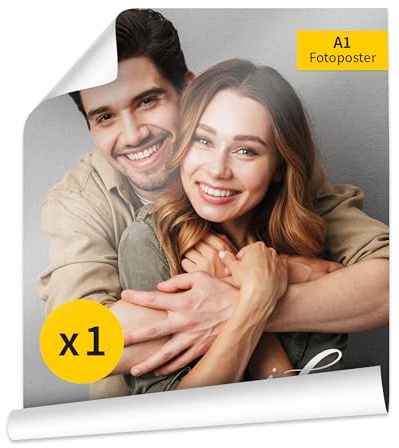 druck.de Fotoposter A1 - glänzend - eigenes Foto - Wandbild | Fotoposter mit eigenem Foto, A1, glänzender Kunstdruck, Premium Wandbild, personalisierbar, Fotogeschenk