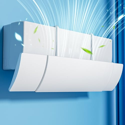 Retráctil para Deflector Aire Acondicionado, Reflector Aire Acondicionado de 70-110 cm, Evita la Salida Directa de Aire Frío, Apto para Aires Acondicionados Tipo Split de Pared