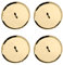 Glorex Kerzenhalter 67021302 - 8 cm, 4 Stück, gold