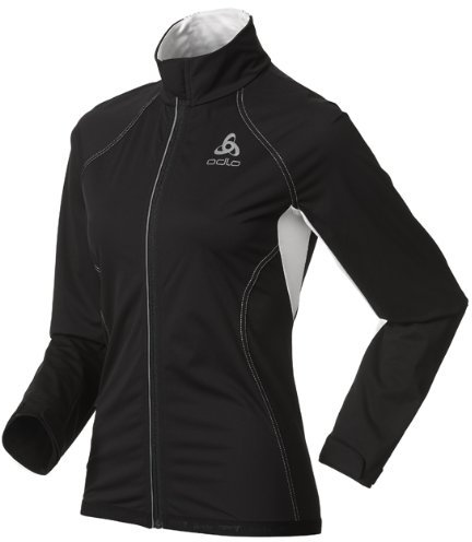 Odlo Damen Wintersportbekleidung Jacket Muscle, Black - Snow White, L, 611821