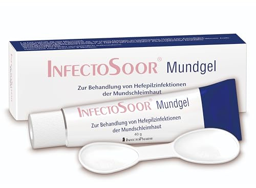 InfectoSoor Mundgel, 40 g – Miconazol-Gel bei Hefepilzinfektionen der Mundschleimhaut (Mundsoor) | Für Säuglinge ab 4 Monaten, Kinder & Erwachsene