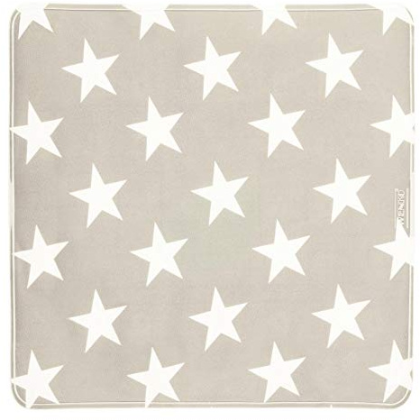 WENKO Duscheinlage Stella Taupe - Antirutsch-Duschmatte mit Saugnäpfen, Kunststoff (TPR), 54 x 54 cm, Taupe