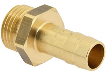 Gewindetülle Gewinde: G 1/2 - 6 mm 16 bar Werkstoff: Messing