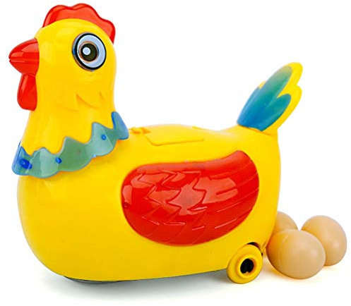Tixiyu Gallina elettrica - Giocattoli interattivi per bambini - Pollo - deporre le uova e andare - Luci colorate e musica