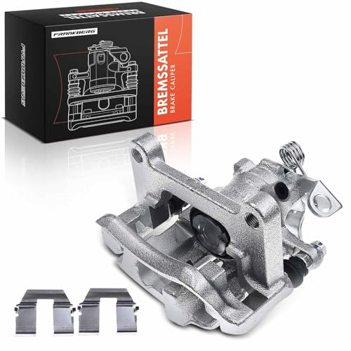 Frankberg Bremssattel Bremszange Hinten Rechts mit Halter 7D0615424A | Lochabstand Halterung 120mm; Kompatibel mit T.r.a.n.s.p.o.r.t.e.r IV Kasten 70A 70H 70J 7DA 7DH, Galaxy WGR