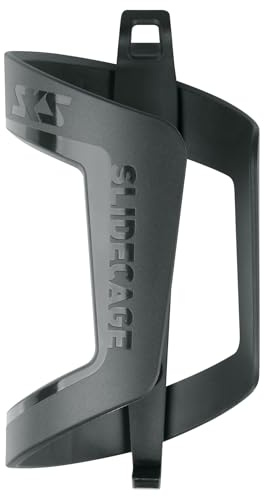 SKS GERMANY SLIDECAGE Flaschenhalter für Fahrräder (seitlicher und oberer Zugriff, modernes Design, für alle Fahrradflaschen, ideal für Enge Rahmen), schwarz