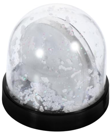 TOPBATHY Foto-Schneekugel-Set 5 Stück Diy Schneekugel Bastelset Mit Fotoeinsatz Bilderrahmen Aus Kunststoff Für Wohnaccessoires Weihnachten Geburtstag Hochzeit