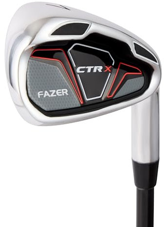 FAZER - CTRX - Mens Alloy Steel Golf Iron - Golf Clubs - Silver - Left Hand