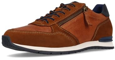 Salamander Zapatos de negocios para hombre, con cordones, plantilla intercambiable, Cognac 6300, 42 EU