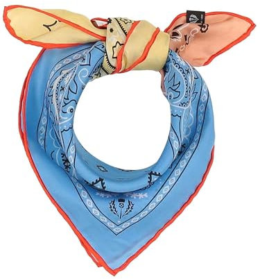 FRAAS Nickituch Damen aus 100% reiner Seide - Seidentuch mit Paisley-Muster - 51 x 51 cm - Schickes Bandana -