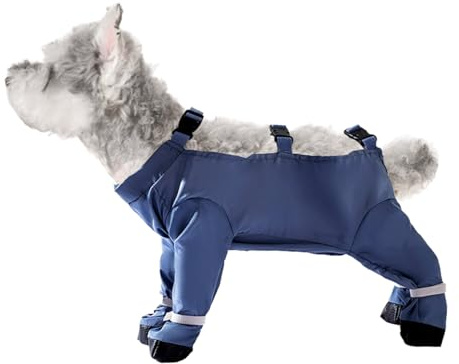 Wasserdichte Strapsstiefel für kleine Rassen, britische wasserdichte Regenstiefel für Outdoor-Leggings, Welpen, Hundestiefel, Pfotenschutz, um die Pfoten trocken zu halten (2XL)