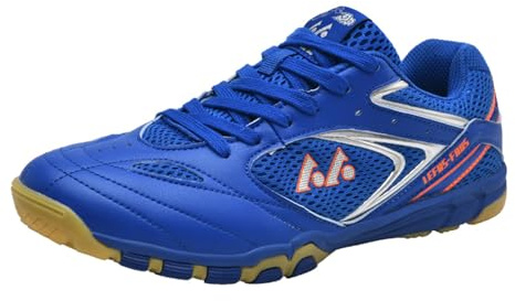 Sekiueo Badmintonskor för män Bordtennis Squashskor Andas lätta sneakers för domstolen,Blue,41 EU