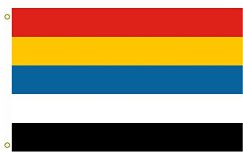 Grande bandiera nazionale della Repubblica di Cina, utilizzata tra il 1912 e il 1928. Conosciuta anche come bandiera a cinque colori bandiera all'aperto bandiera volante bandiera 0,9 x 1,5 m Banner