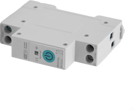 URPIZY WLAN Smart Schalter Mit Energieüberwachung, 1P+N FI Schutzschalter, Fernbedienung Über Für Tuya App, Zeitsteuerung, Sprachsteuerung, Echtzeitmessung, 8800W, IP66, Für Hausautomatisierung