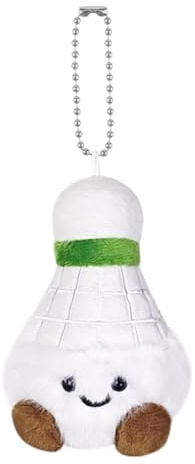Porte-Clés en Peluche Mignon | Porte-clés Peluche Badminton Mignon,Mini Porte-Clés Cartoon Charm Sac Charmes pour Fans de Sport