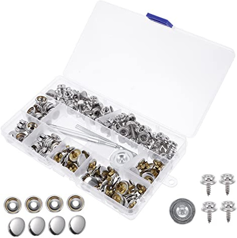 Uonlytech Turnbuckle Canvas Fasteners for Boat Covers Screw Hooks Heavy Duty Fastener Kit and Screws for Outdoor Use