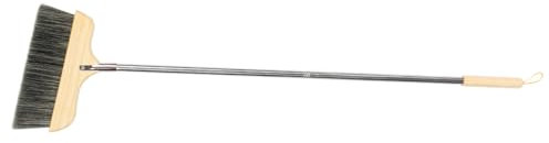 ABOOFAN Heavy Duty Long Handle Broom with Soft Bristles for Home Cleaning Hardwood Floor Carpet Dust Sweeper for Indoor Outdoor Use Easy Storage Design
