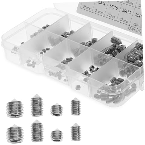 Cabilock 250pcs Machine Screws Stainless Steel Internal Screws Kit Assortment for Assembly and Fixing