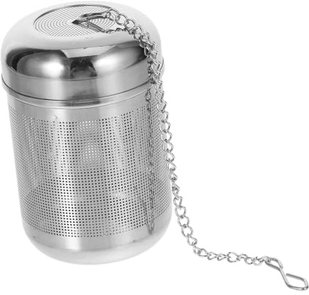 VERDANVERSE Stainless Steel Tea Infuser Ball Large Reusable Chain Loose Leaf Filter for Tea Leaves Spices Seasonings Pot Stewed Soup Hot Pot Cooking