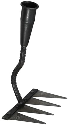 BESTonZON Giratoria para Jardinería Rastrillo Desmalezadora para Nivelación del Suelo y Desbroce del Césped Paisajismo